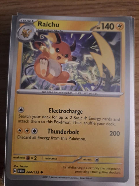 Pokémon TCG Raichu Scarlet & Violet - Paldea Evolved 064/193 Regular Uncommon