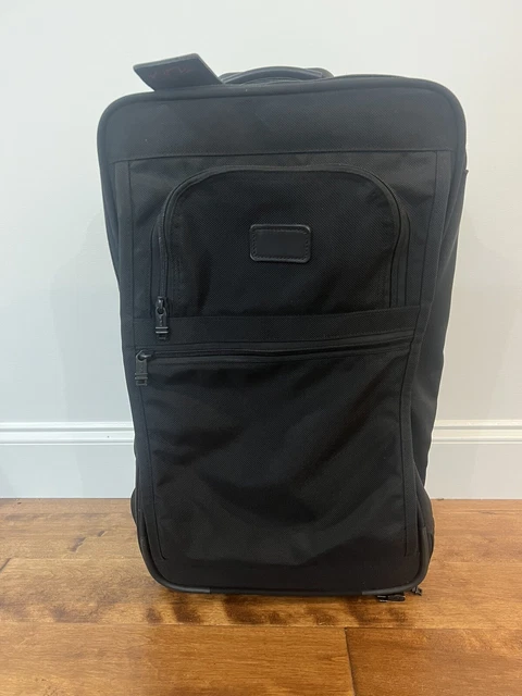 Preowned TUMI USA Black Ballistic Nylon 22" Wheeled Upright Carry On Suitcase