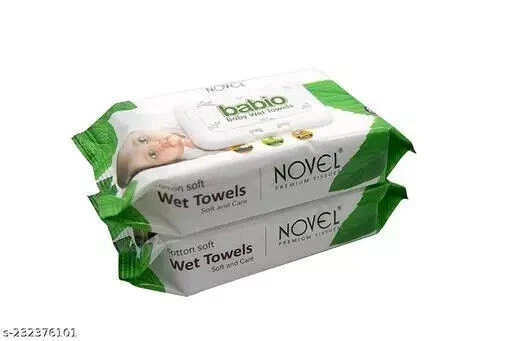 Soft Moisturizing Aloe Vera Baby Wet Wipes Pack With Lid  (Pack of 2, 80 sheet)