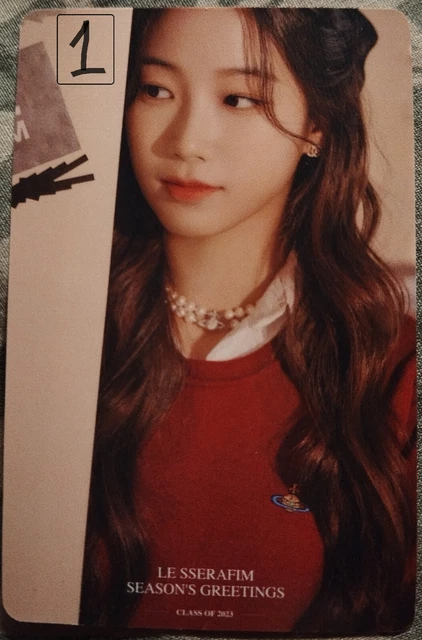 PHOTOCARD AU CHOIX LE SSERAFIM Season's greetings Class of 2023 Kazuha
