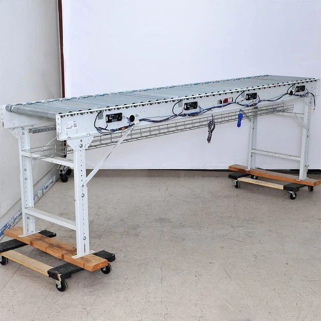 TGW 1140666 120" x 21.5" Powered 10' Roller Conveyor 4 Driven Sections 5 Zones