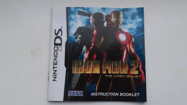 Nintendo ds booklet instructions manual iron man 2