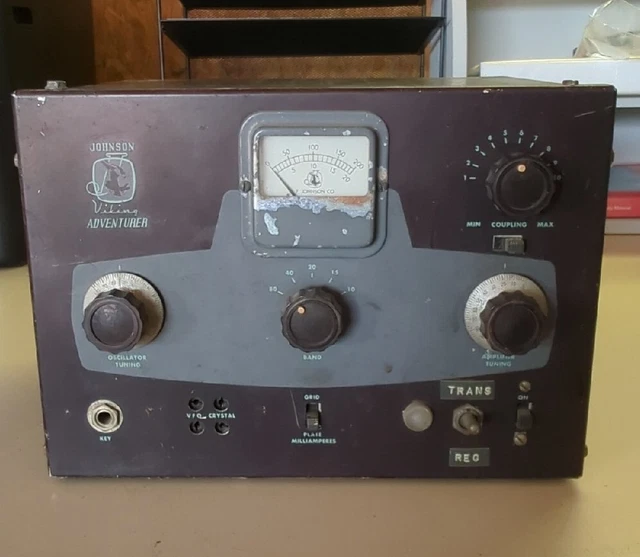 Vintage Johnson Viking Adventurer CW Transmitter Vintage Johnson Viking Adventurer CW Transmitter