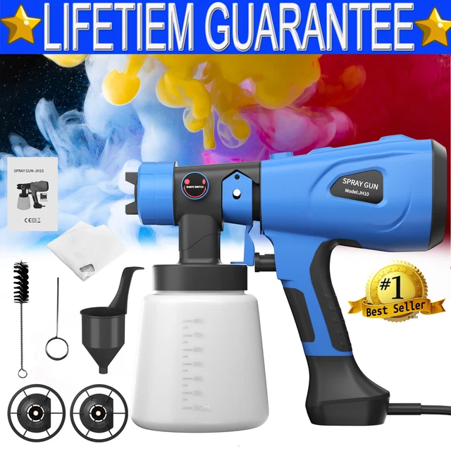 ELECTRIC PAINT SPRAYER Spray Gun HVLP Car Spray Gun Fence Wall Floor