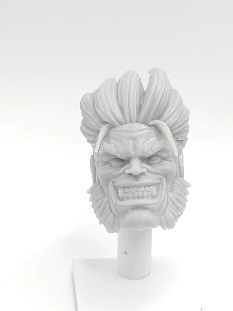 3D PRINTED BAF SABRETOOTH HEAD 1:12 6" GI Joe Classified/Marvel Legends ...