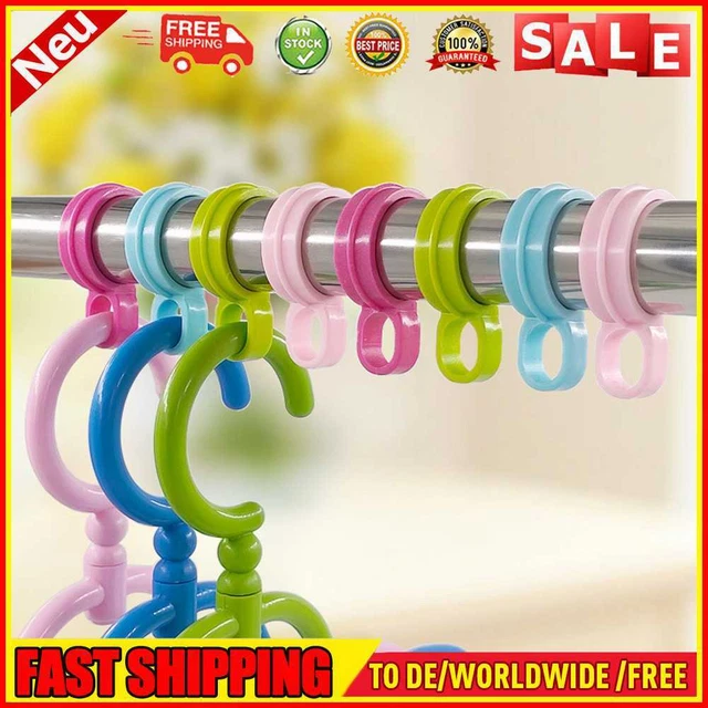 Multifunktionale Kreuzstich-Schnalle aus Kunststoff, zufällige Farbe (4 Packunge