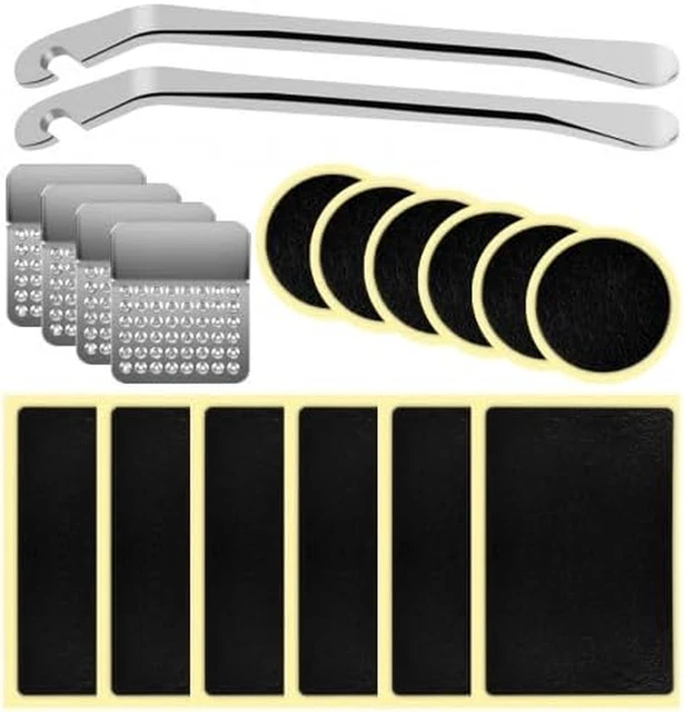 Kit Riparazione Pneumatici Bici, Camera D'Aria, 208pz Ripara Gomme Per
