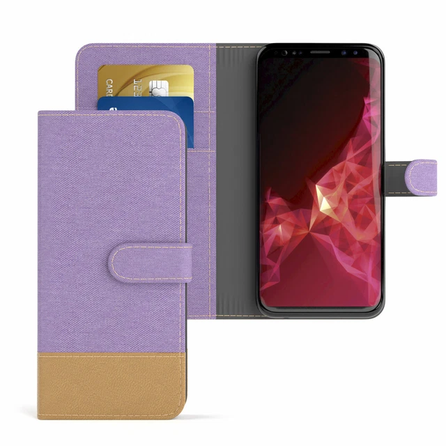 Custodia per Samsung Galaxy S5 Mini Jeans Copertura Protettiva Cellulare Lilla