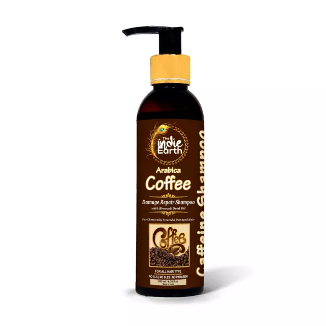 The Indie Earth Arabica Café Dégât Shampooing Réparation 200ml