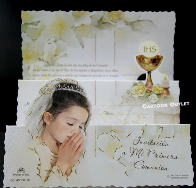 10 FIRST COMMUNION Primera Comunion Invitaciones Invitations Girl