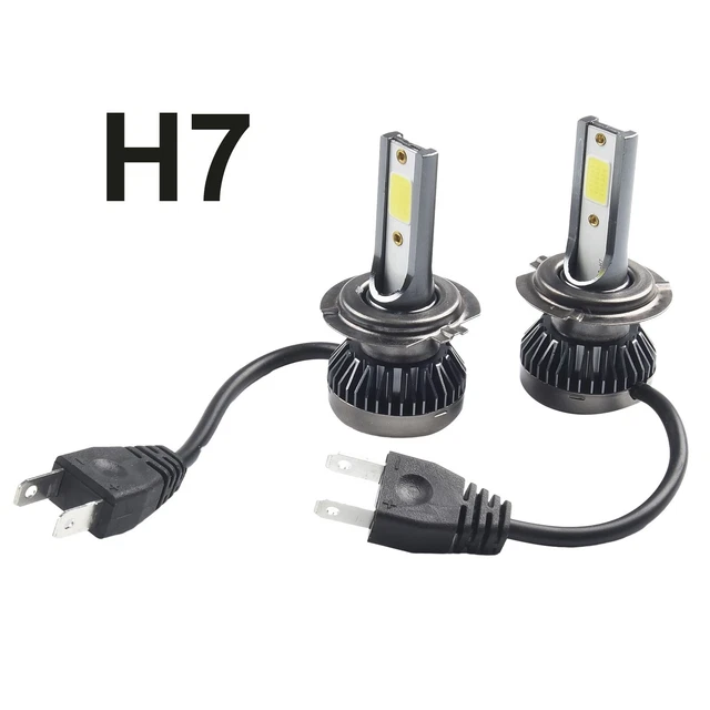 Kit 2 Ampoules LED H7 200W 6000K - Pour Phares Voiture, Sans Erreur Canbus, Neuf