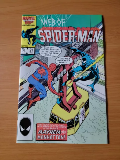 Web of Spider-Man #21 Direct Market Edition ~ NEAR MINT NM ~ 1986 Marvel Comics