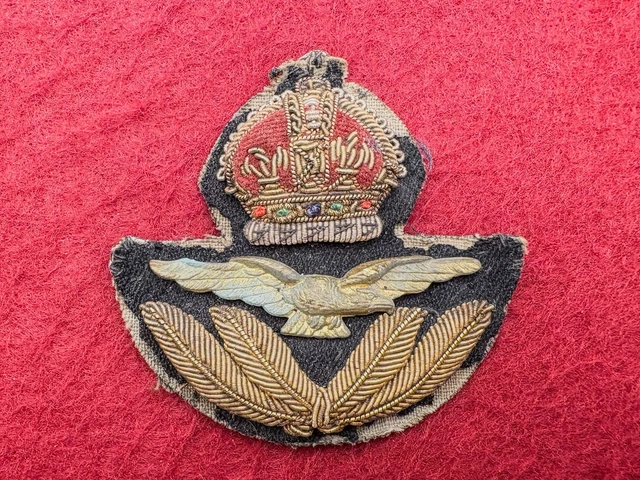Ww2 Raaf Cap WW2 ORIGINAL ROYAL AUSTRALIAN AIR FORCE (RAAF) OFFICERS Hat Cap Badge ...