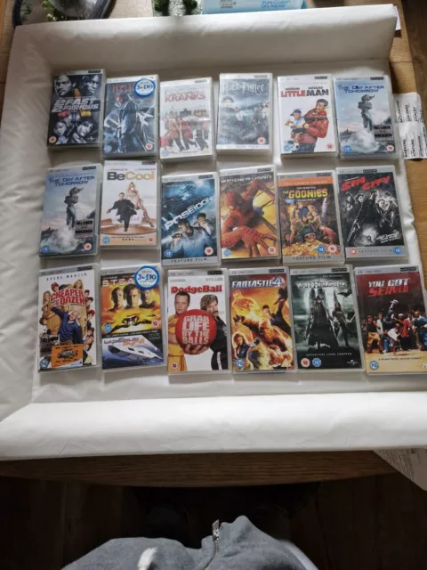 Sony PSP UMD Movies Films Job Lot Bundle x 18 Titles Hellboy,fast N Furious,