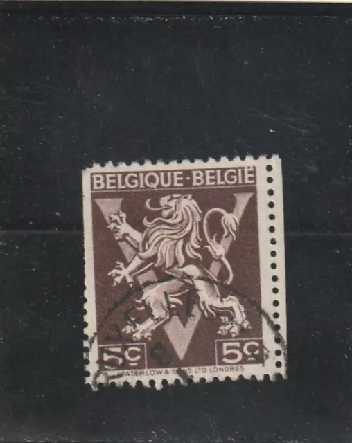 L6164 BELGIQUE timbre Y&T N° 674 de 1945 " Libération  " Oblitéré