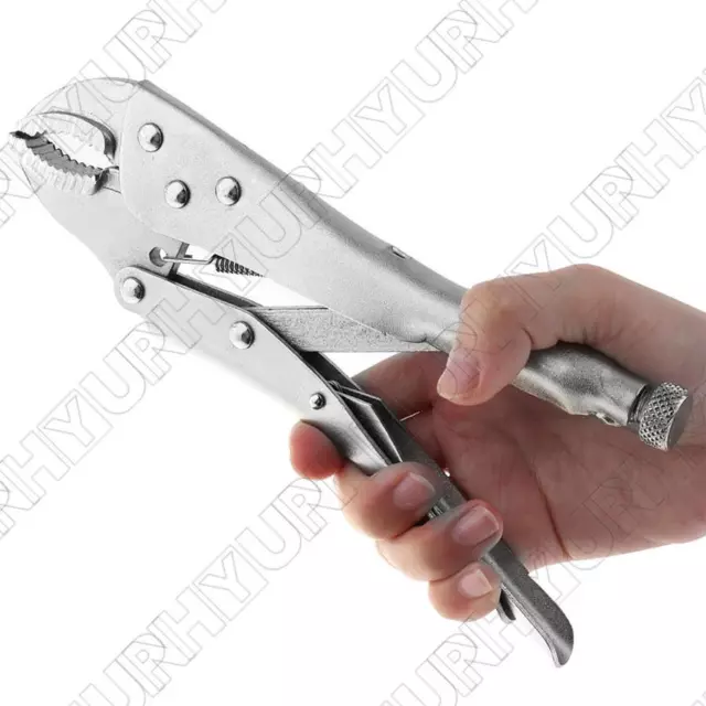 45mm Steel Vigorously Flat Pliers Hand Tools with Smooth Handle and Round Clamp 3