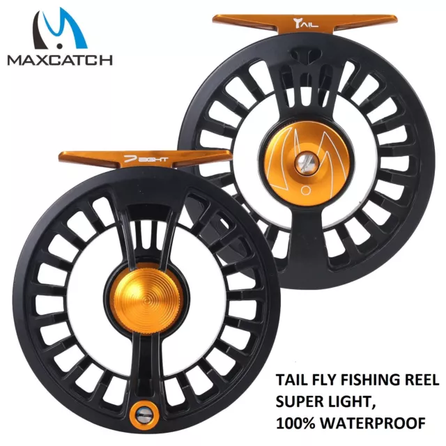 MAXCATCH TAIL FLY Fishing Reel 3/4 5/6 7/8wt Large Arbor