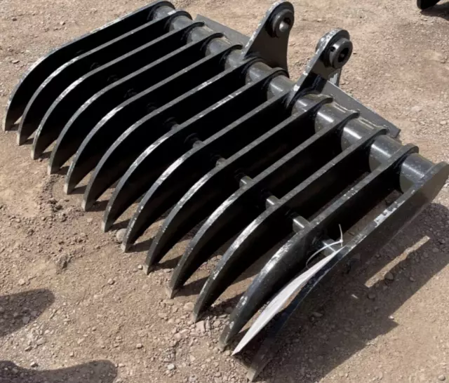 44" Root Rake Track Hoe Excavator Lot Clearing Bucket Attachment to fit Cat 305