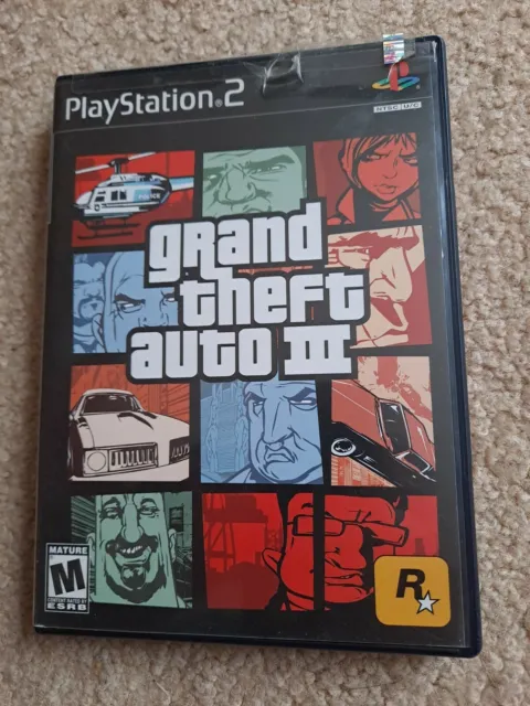 GRAND THEFT AUTO III-GTA 3-Playstation 2 No Manual Black Label $4.00 ...