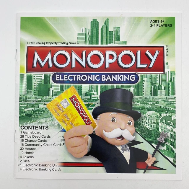 INSTRUCTIONS MANUAL RULES Replacement Monopoly Electronic Banking 2013