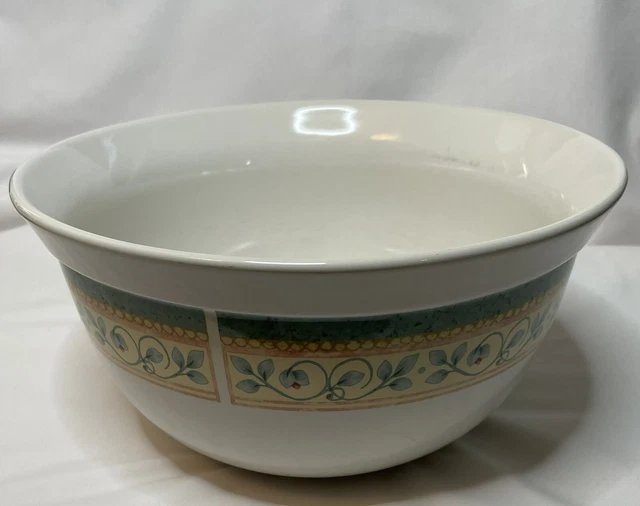 PFALTZGRAFF FRENCH QUARTER (GREEN/CORAL ) 11” Serving Dish Mixing Bowl Stoneware