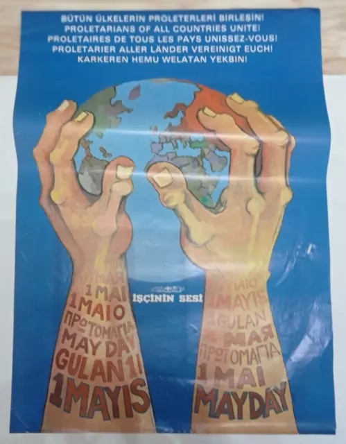 AFFICHE 1er MAI Signée S. EREK
