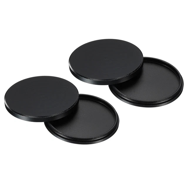 Tapa de filtro de lente de 46 mm 2 pila de filtro funda protectora negra