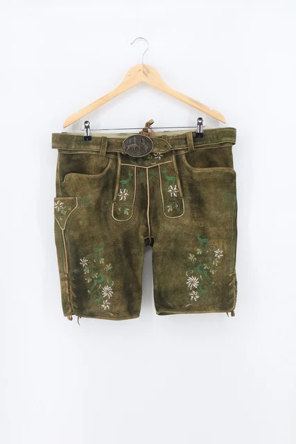 Pantaloncini Kaiseralm uomo oliva taglia 52 pelle
