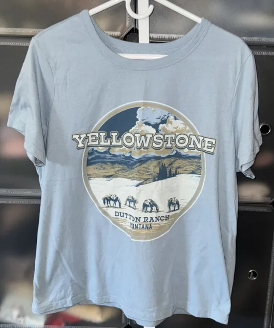Yellowstone Dutton Ranch Graphic Tee in Blue Women’s Size XL