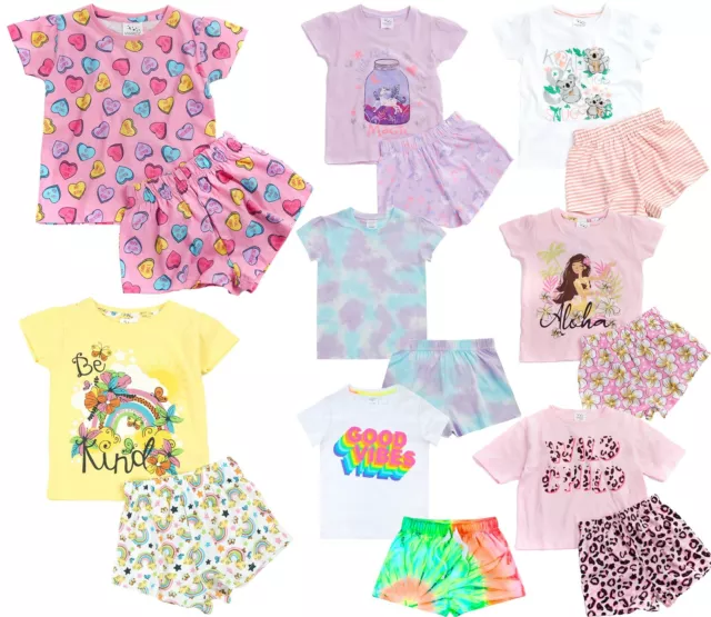 Set pigiami corti maglia bambina bambini e neonati pantaloncini estivi pigiami costumi da notte