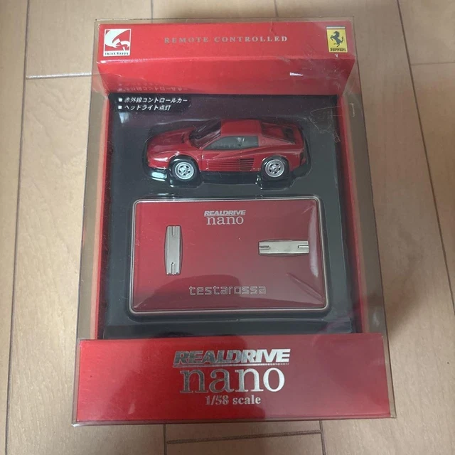 Lot De 4 Miniatures Ferrari Realdrive Nano 1:58 - Ferrari Enzo, 512BB, Testarossa, F430 - Neufs