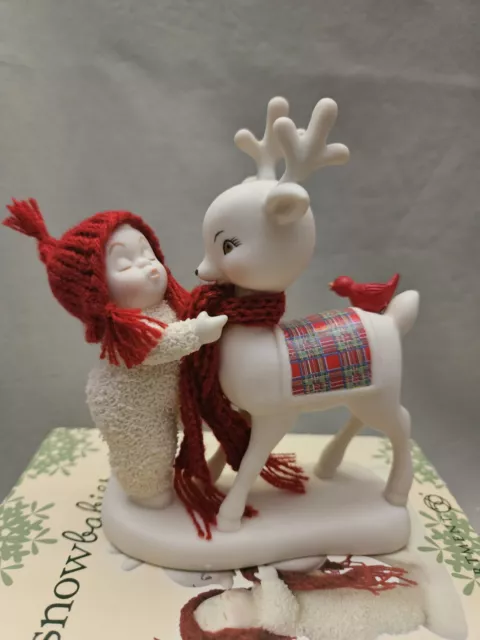 "Reindeer Kisses" Dept. 56 Snowbabies Figurine 2018 w/ Box