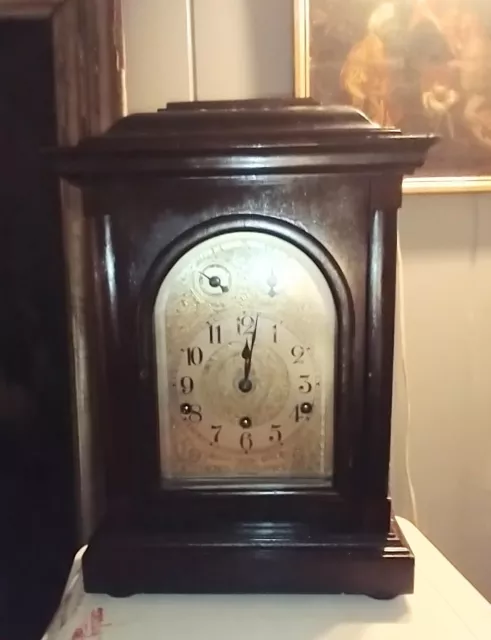 Antique High-Quality German  Bracket Mantel Clock Signed Kienzle Runs and Chimes