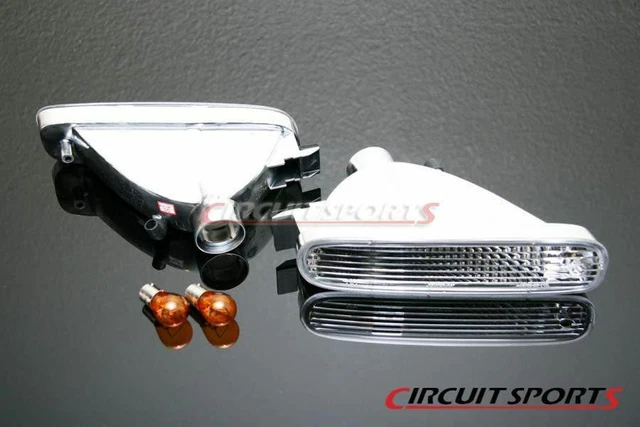 Circuit Sports Clear Front Turn Signal Lights Set for 95-96 Nissan S14 Zenki JDM Circuit Sports Clear Front Turn Signal Lights Set for 95-96 Nissan S14 Zenki JDM