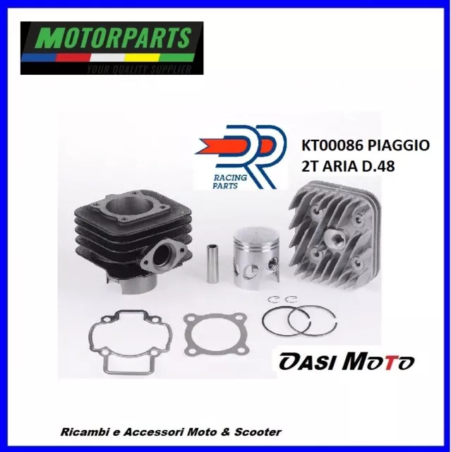 Kt00086 Gruppo Termico Dr D.48 Evolution 70 Cc Aria Aprilia Gilera Piaggio 2T