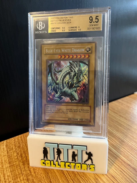 2002 Yugioh Collectors Tin BPT-003 Blue Eyes White Dragon BGS 9.5 GEM MINT