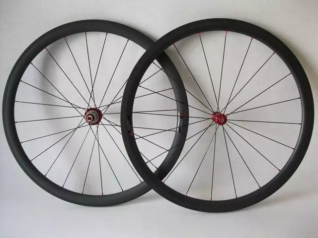 Juego de ruedas de rodamiento de cerámica súper ligero 38 mm clincher ruedas de carbono ruedas de bicicleta