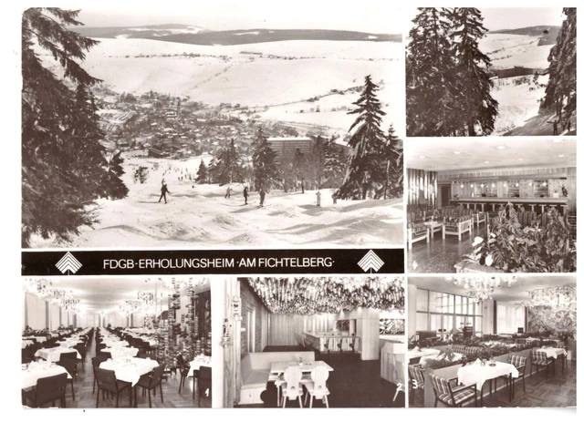 Alte Foto AK  DDR  Oberwiesenthal FDGB am Fichtelberg