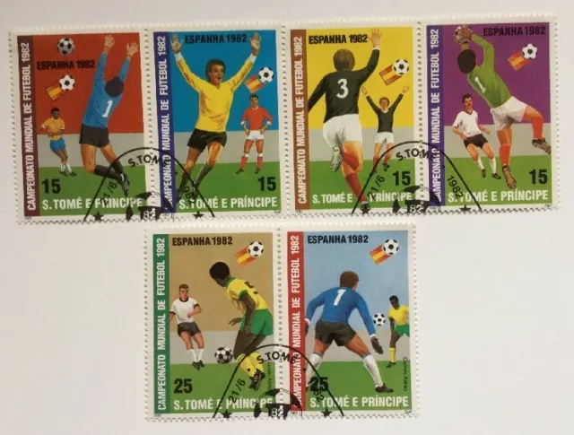 St. Thomas & Prince Islands 1982 Sc 649/50 set World Cup