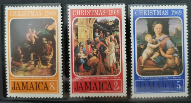 JAMAÏQUE Scott# 292-294 ** MNH Noël 1969