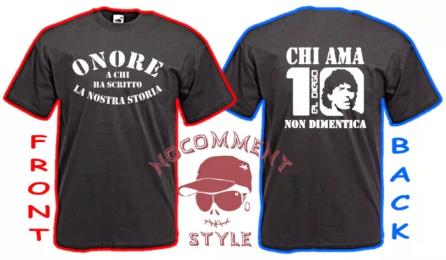 T-Shirt Chi Ama Non Dimentica Maradona Calcio Sport  Napoli S M L Xl Xxl Xxxl
