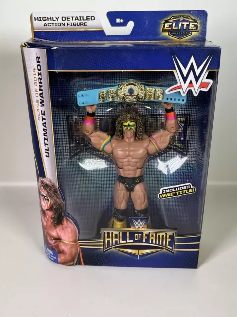 WWE WWF Mattel Elite Hall Of Fame Ultimate Warrior Figure OPENED