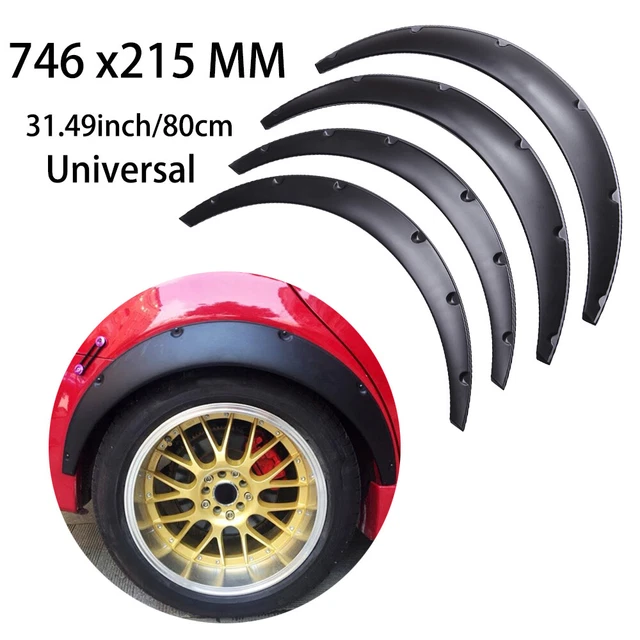UK 4PCS UNIVERSAL Widened Jdm Fender Flares Wheel Arch Abs Car Fittings