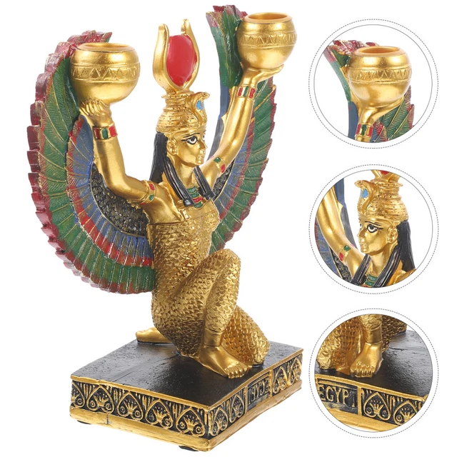 Egyptian Female God Figurines Ornament Home Decor Photo Props