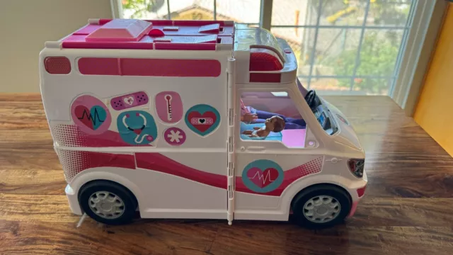 Barbie Care Clinic Mobile Playset Ambulance Hospital - Lights & Sounds