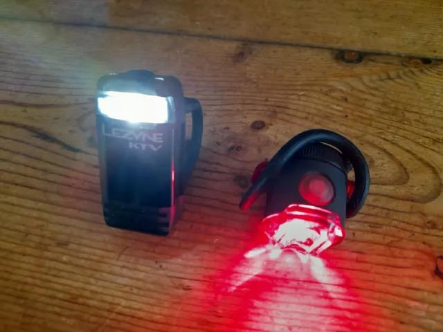 Lezyne KTV usb front light & lezyne femto usb rear light set both have 5 modes.