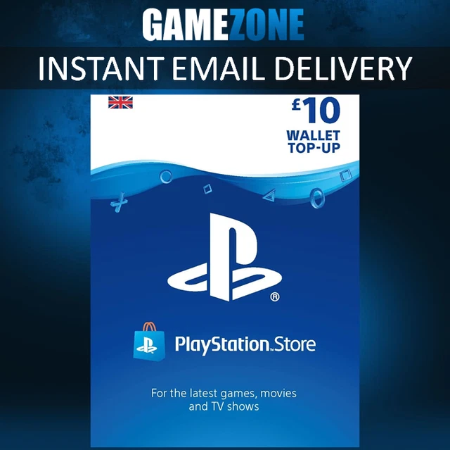 £10 UK PlayStation PSN Card GBP Wallet Top Up | Pounds PSN Store | PS4 PS5