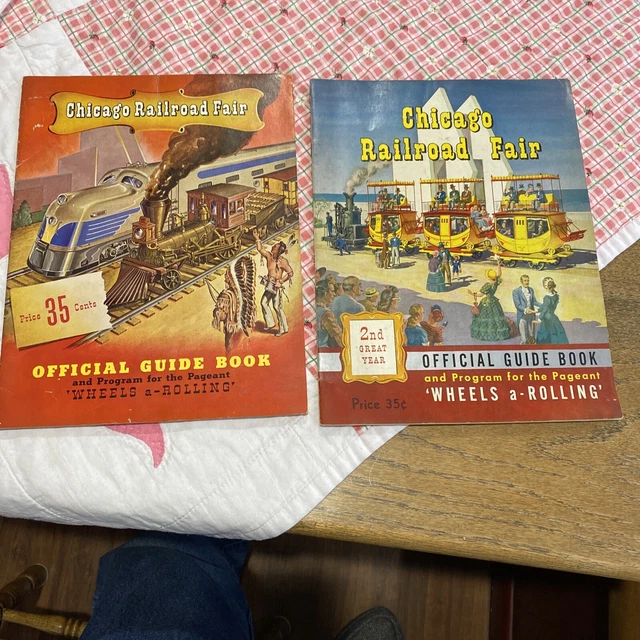 Chicago Railroad Fair Official guide Book 1948 and 1949 Lot Of 2