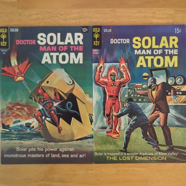 Doctor Solar Man of the Atom #24, 25 - Gold Key 1968 - 12¢/15¢ - (FN/VF - VF-)