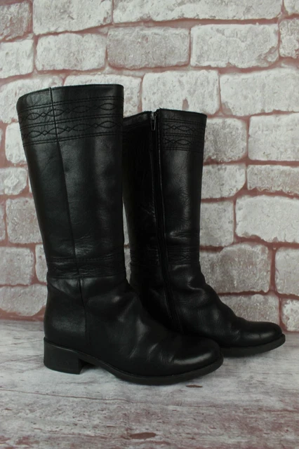 San Marina bottes cuir noir T 37 / UK 4 TRES BON ETAT